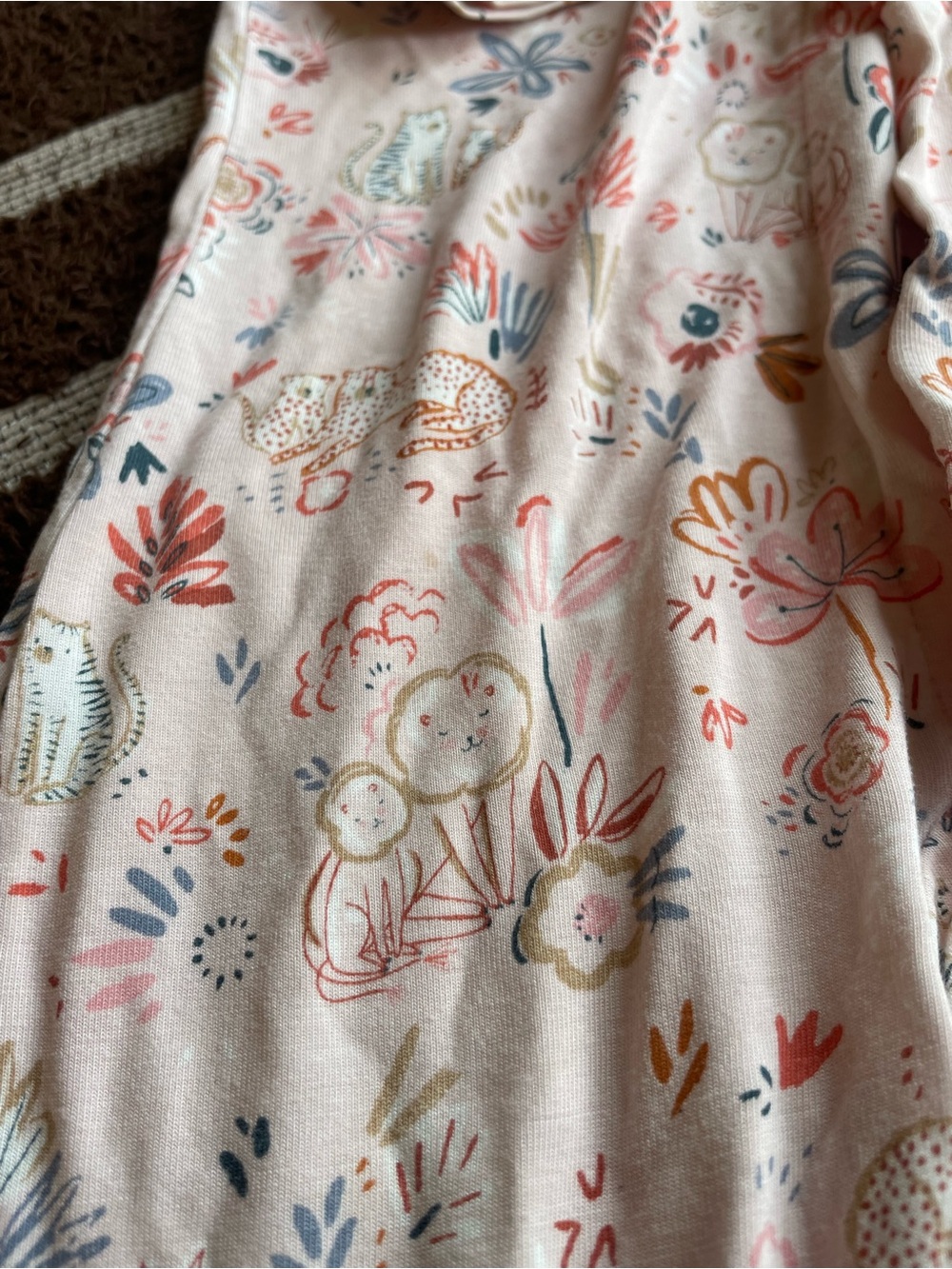 Magnetic Me 18-24 mo Pajama Set - Pink Floral & White Star - Picture 12 of 14